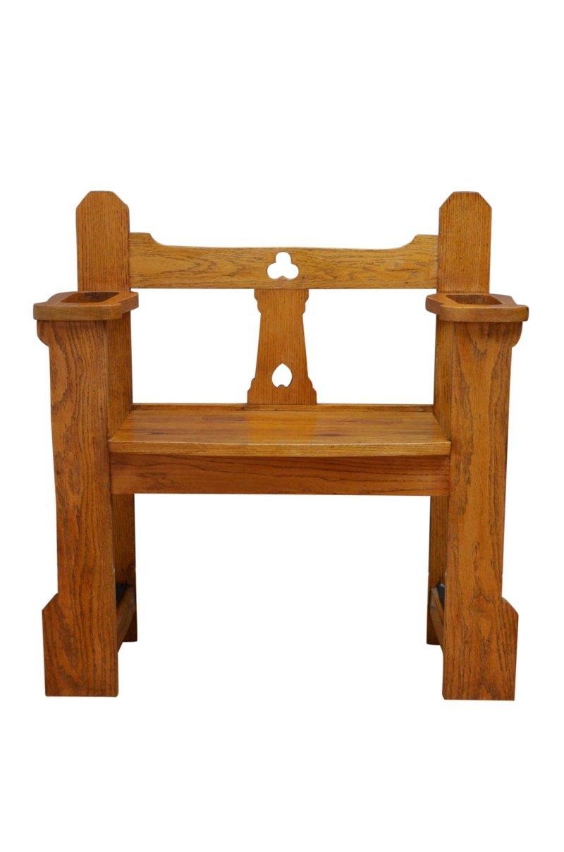 Arts And Crafts Hall Bench In Oak